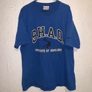 Vintage 90s Reebok SHAQ Shaquille O'Neil Institute Of Rimology Shirt 2XL